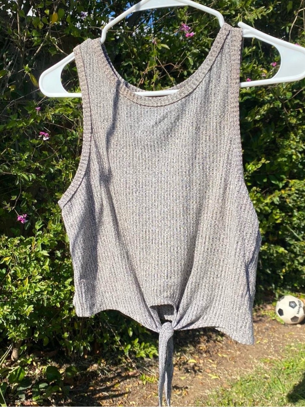 Cropped Tank top with tie front size XS